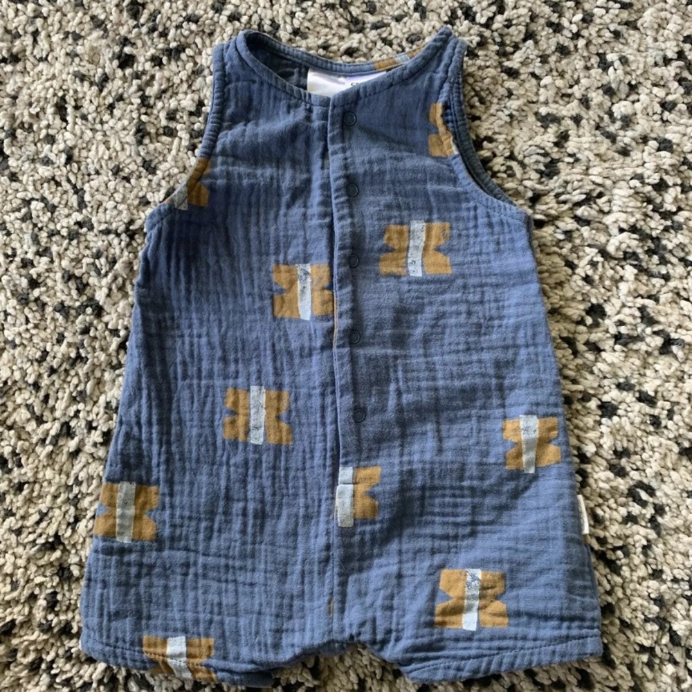 Bonds gauze baby boy romper